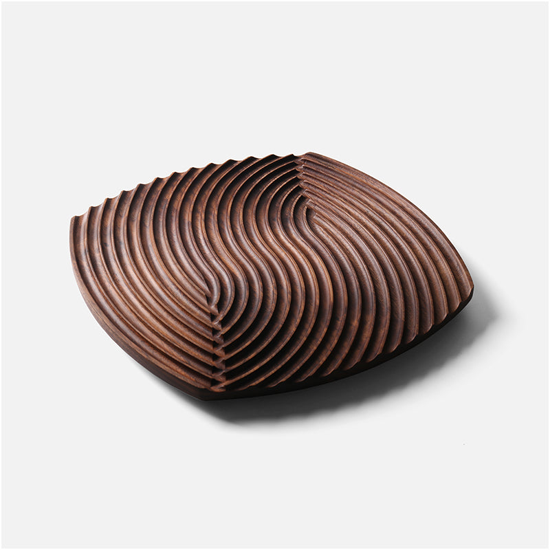 Fingerprint Tray, Black Walnut Solid Wood, Decorative Tray