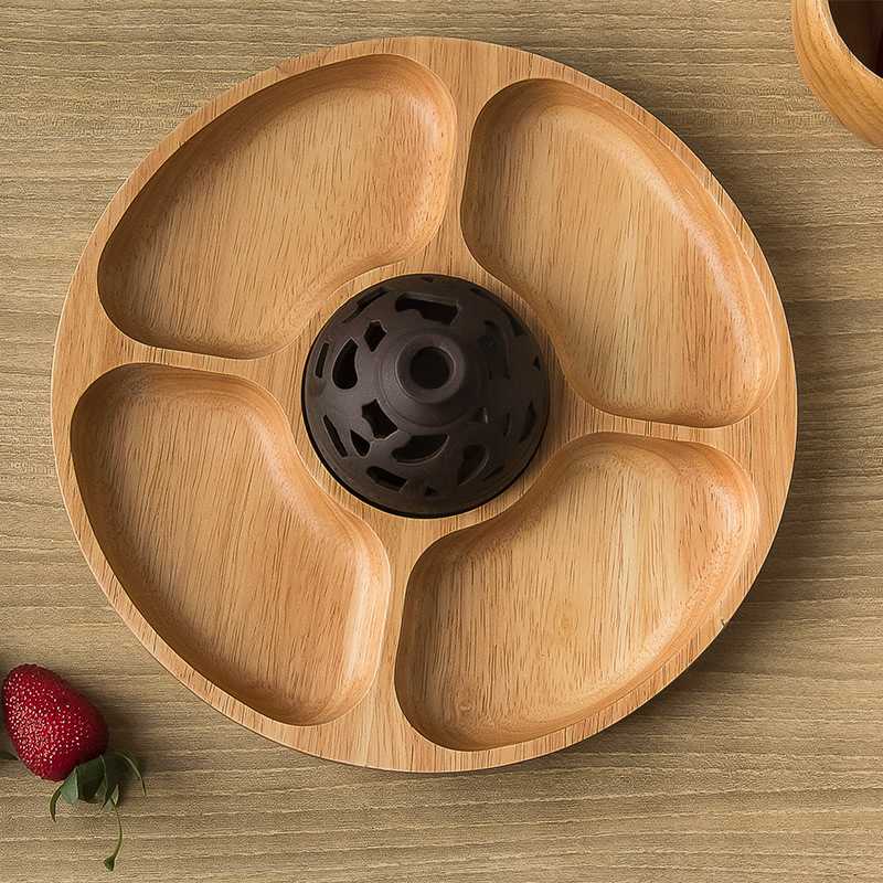 Creative And Personalized Round Compartment Tray