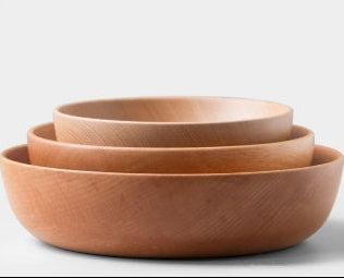 Japanese Jujube Wood Bowl Set - Small, Medium, Large