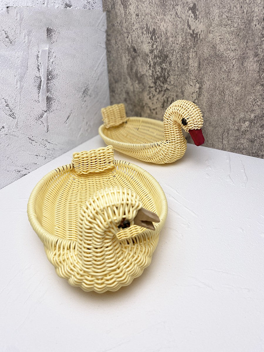 Rattan Woven Bamboo Basket Ornaments Storage Basket