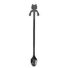 Cross-border 304 Stainless Steel Spoon Cartoon Cat Handle Hanging Coffee Spoon