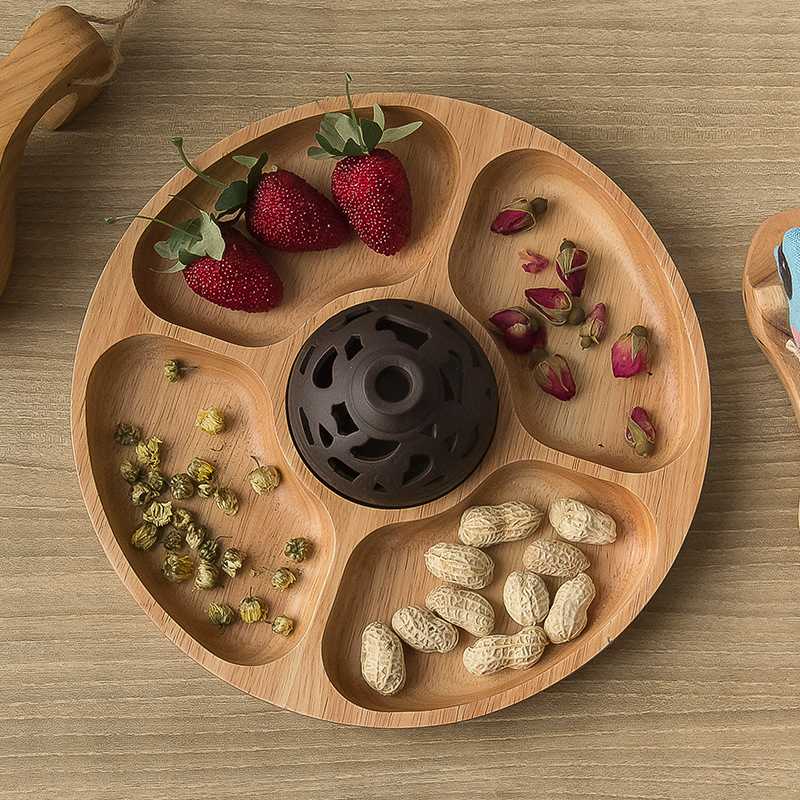 Creative And Personalized Round Compartment Tray